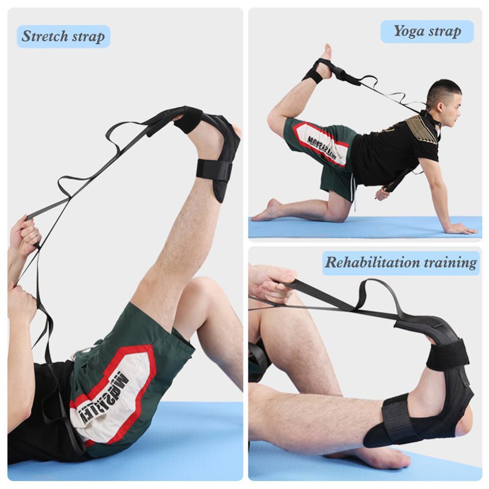 Fitness Yoga Ligament Stretching Belt Foot Rehabilitation Strap Plantar Fasciitis Leg Training Foot Ankle Joint Correcti