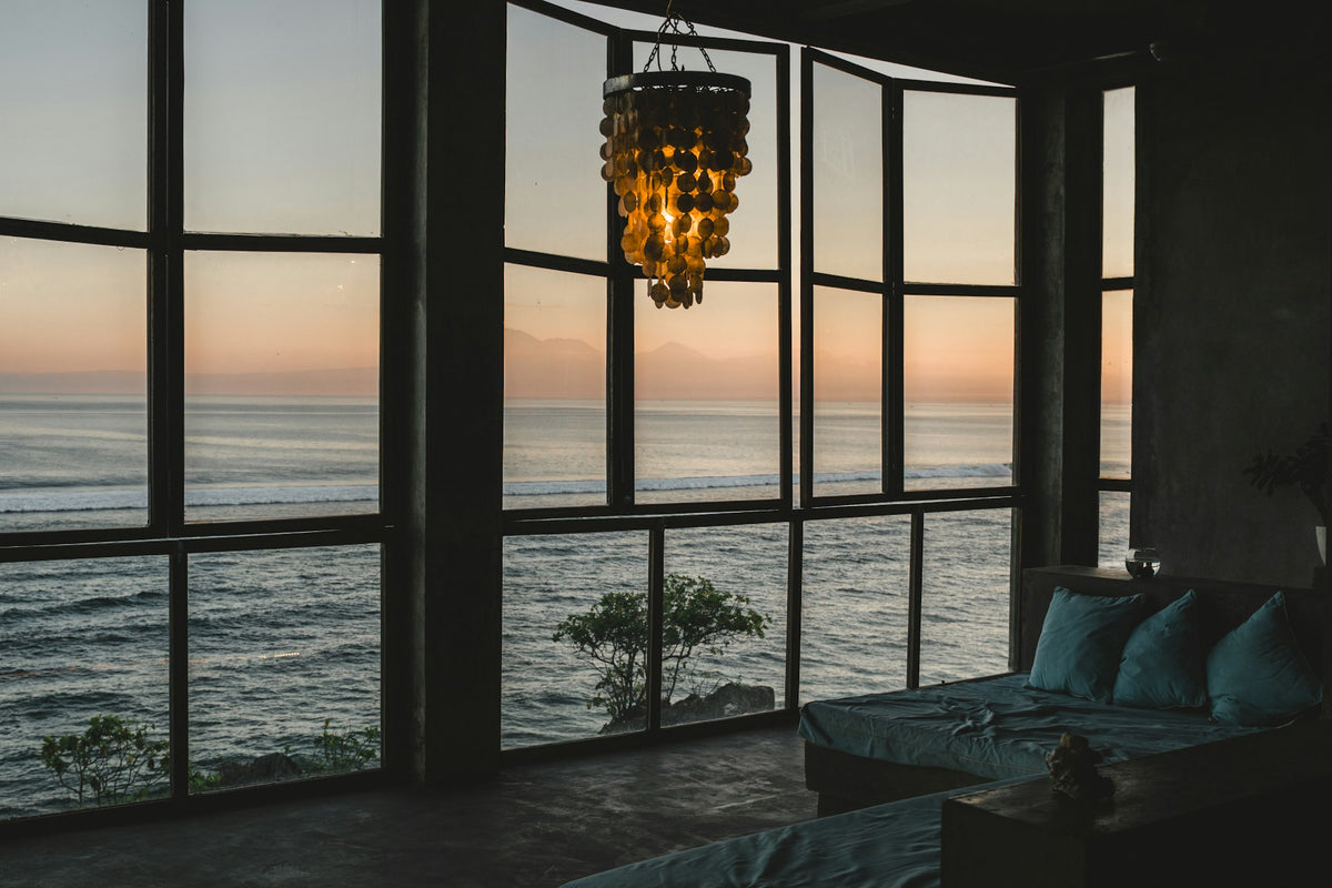 Modern UAE home at sunset