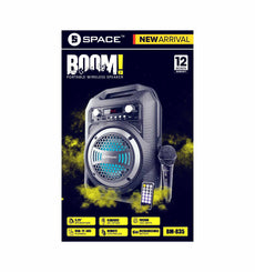 Space BOOM BM-836 Wireless Portable Speaker With Mic-wppmall