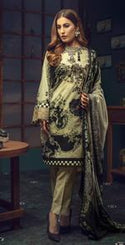 3pc Digital Khaddar Shirt with Embroidered Front & Shawl Dupatta (WK-202)-wppmall