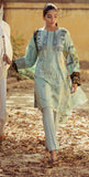 Printed Jacquard Cambric Shirt with Embroidered Front , Chiffon Dupatta & Dyed Cambric Trouser | 3pc (WK-225B)-wppmall